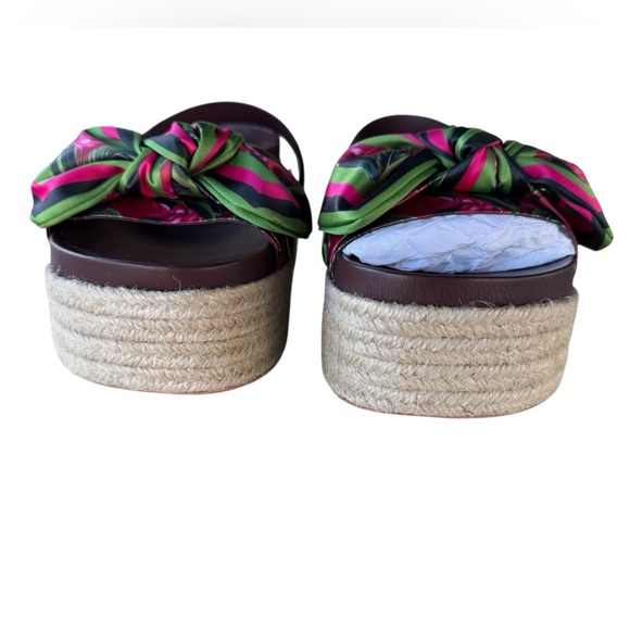Farm Rio Scarf Raffia Platform Sandals - Picture 2 of 16
